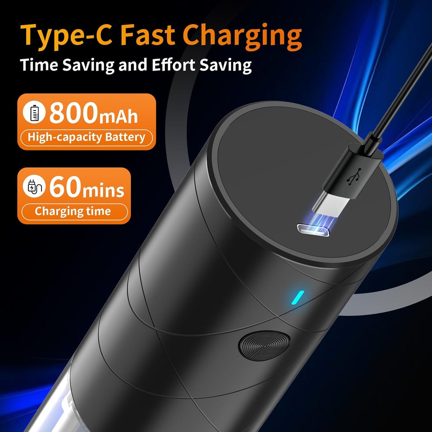 2Pack Electric Salt and Pepper Grinder Set USB Rechargeable with Warm LED Light, Adjustable Coarseness Lidaop Large Capacity Automatic Salt Pepper Mill Shakers for Kitchen, Restaurant, Outdoor, Black